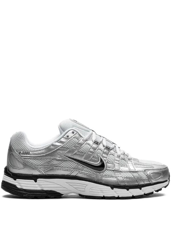 Nike P-6000 Metallic Silver Black
