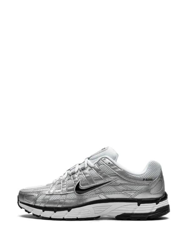 Nike P-6000 Metallic Silver Black