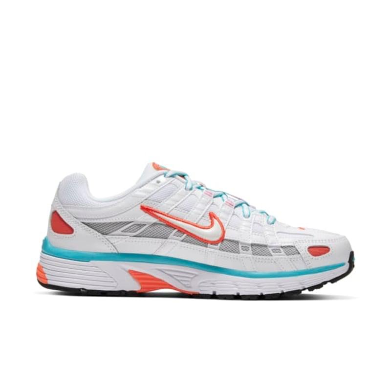 Nike P-6000 White Orange Turquoise