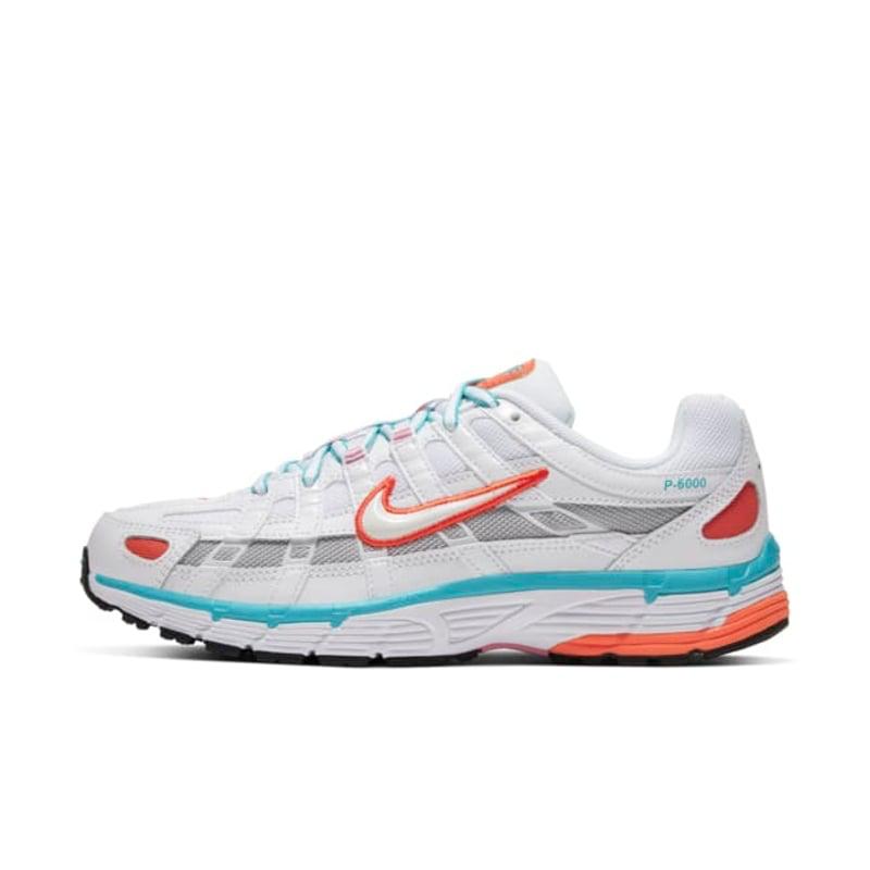 Nike P-6000 White Orange Turquoise