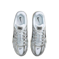 Nike P-6000 White Metallic Silver Black