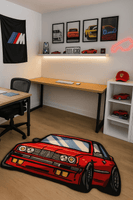 Alfombra BMW Red – Inspiración Energía y Velocidad 55x100cm - RecetaSneakers