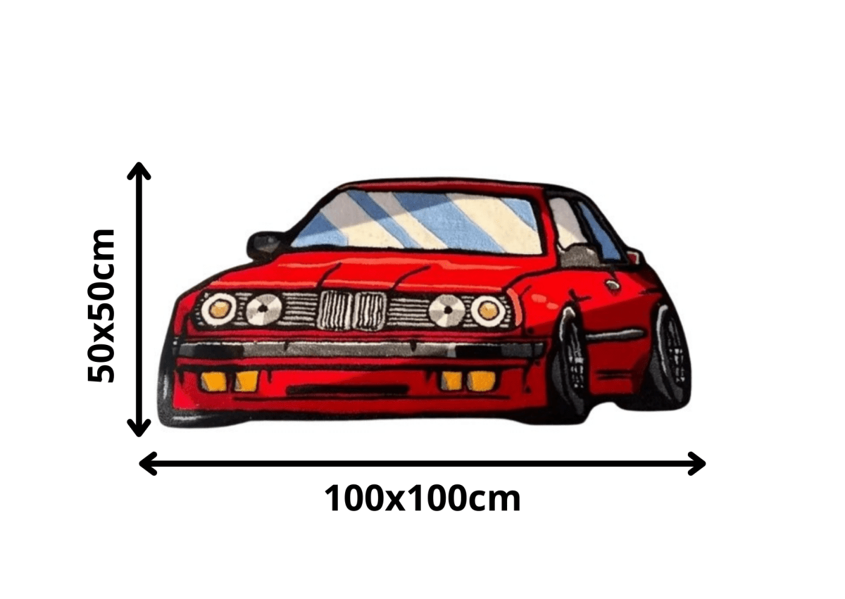 Alfombra BMW Red – Inspiración Energía y Velocidad 55x100cm - RecetaSneakers