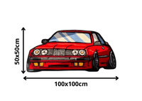 Alfombra BMW Red – Inspiración Energía y Velocidad 55x100cm - RecetaSneakers