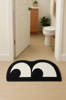 Alfombra Cat Eyes Black & White – Inspiración Nocturna 40x100cm - RecetaSneakers