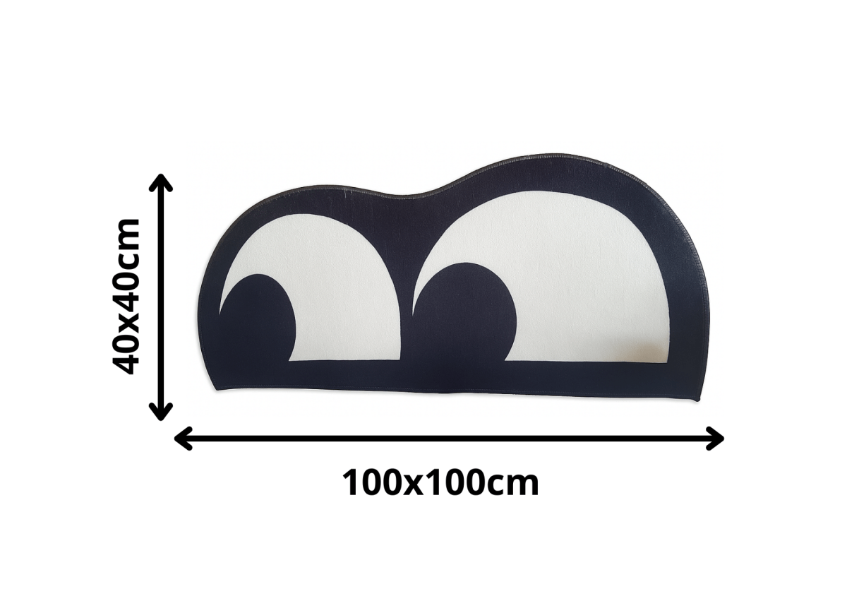 Alfombra Cat Eyes Black & White – Inspiración Nocturna 40x100cm - RecetaSneakers