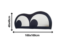 Alfombra Cat Eyes Black & White – Inspiración Nocturna 40x100cm - RecetaSneakers