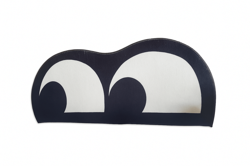 Alfombra Cat Eyes Black & White – Inspiración Nocturna 40x100cm - RecetaSneakers