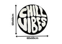 Alfombra Chill Vibes – Inspiración Elegancia y Suavidad 60x60cm - RecetaSneakers
