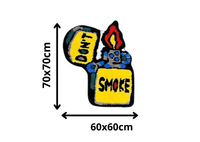 Alfombra DON'T SMOKE – Inspiración Dejar de fumar y Apoyo 60x70cm - RecetaSneakers