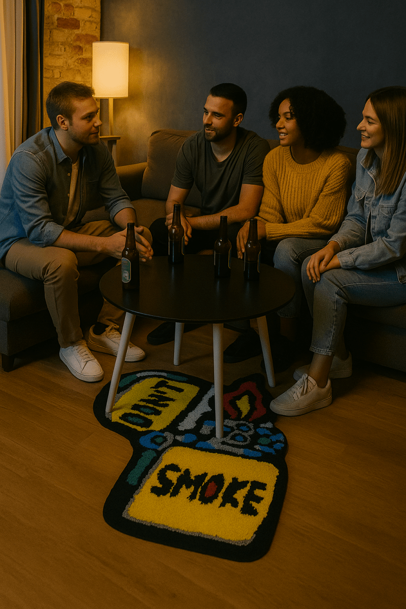 Alfombra DON'T SMOKE – Inspiración Dejar de fumar y Apoyo 60x70cm - RecetaSneakers