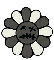 Alfombra Floral Negro y Gris – Inspiración Elegancia y Estilo Moderno 50x50cm - RecetaSneakers