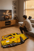 Alfombra JDM Amarilla – Inspiración Drift y Creatividad Automovilística 50x100cm - RecetaSneakers