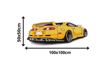 Alfombra JDM Amarilla – Inspiración Drift y Creatividad Automovilística 50x100cm - RecetaSneakers