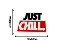 Alfombra JUST CHILL – Inspiración Chiiiil y Relax 60×48 cm - RecetaSneakers