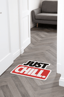 Alfombra JUST CHILL – Inspiración Chiiiil y Relax 60×48 cm - RecetaSneakers
