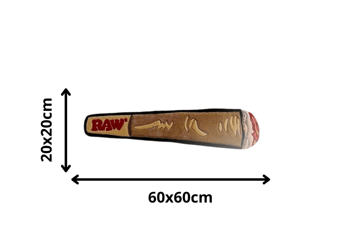 Alfombra Moderna Marrón & Rojo – Inspiración RAW 20×60cm - RecetaSneakers