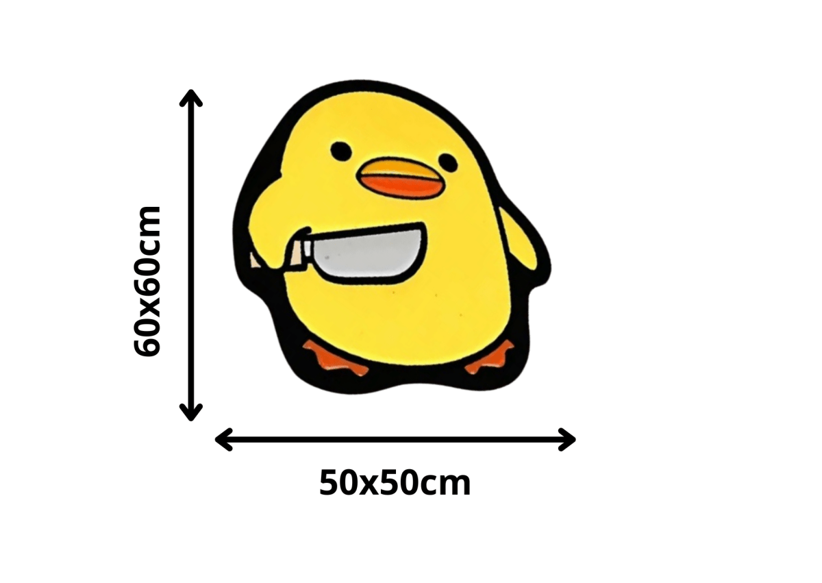 Alfombra Pato Amarillo – Inspiración Diversión Animal 50×60 cm - RecetaSneakers
