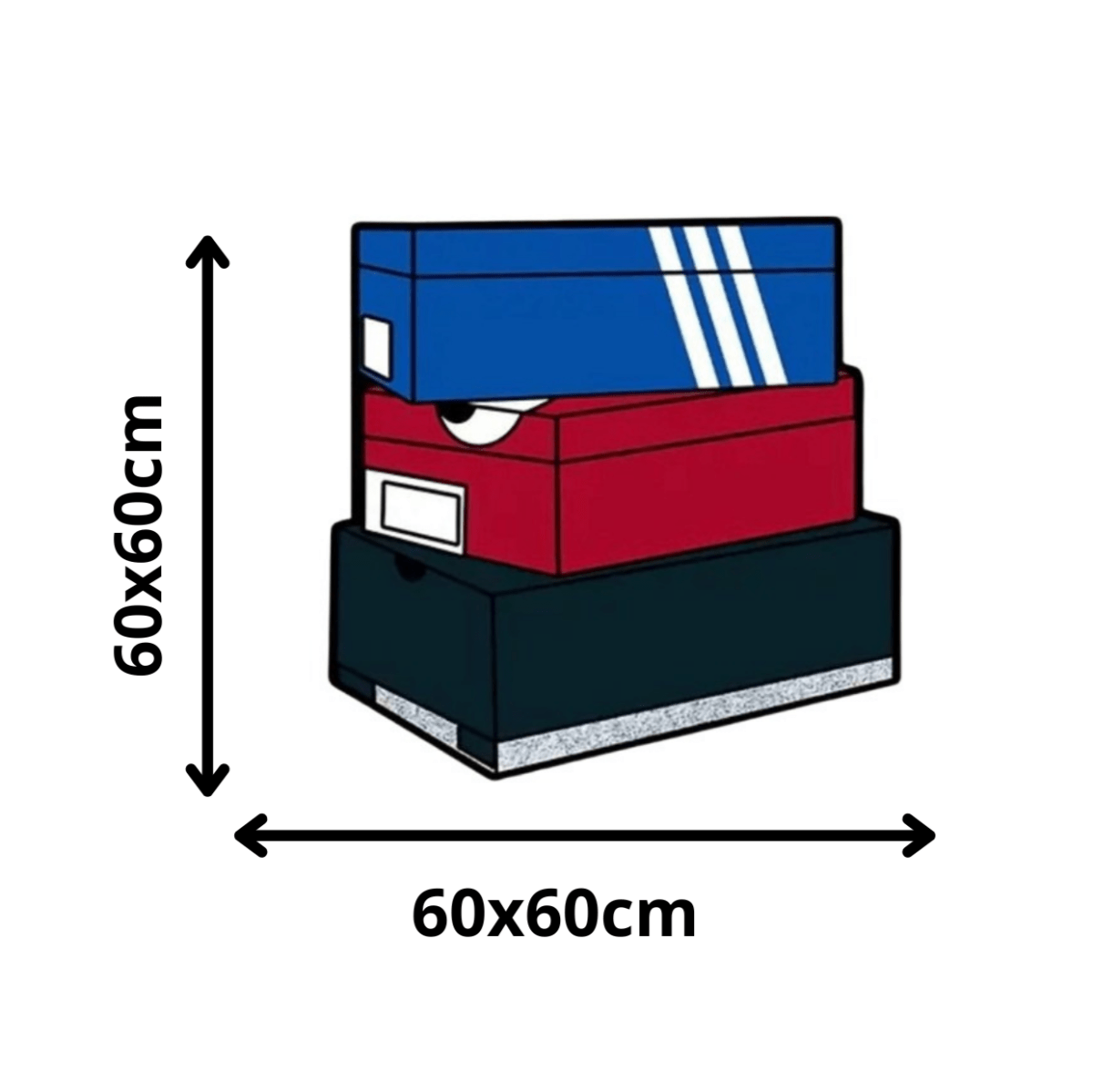 🏷 Alfombra SneakerBox – Inspiración Sneaker 60x60cm - RecetaSneakers