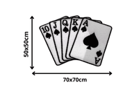 Alfombrilla Cartas de Juego – Inspiración Estilo Moderno y Exclusivo 50x70cm - RecetaSneakers