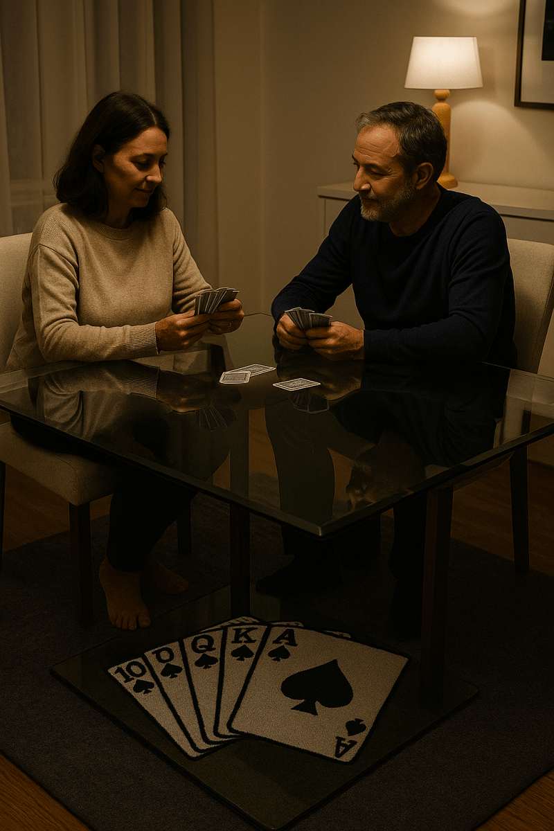 Alfombrilla Cartas de Juego – Inspiración Estilo Moderno y Exclusivo 50x70cm - RecetaSneakers