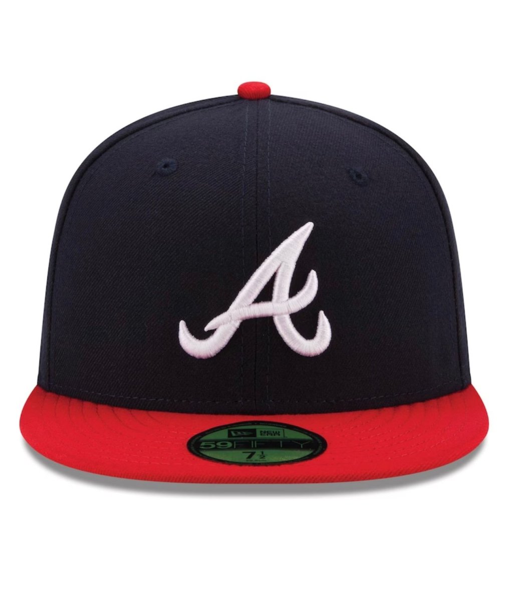 Atlanta Braves Home Authentic 59FIFTY Fitted Hat - RecetaSneakers