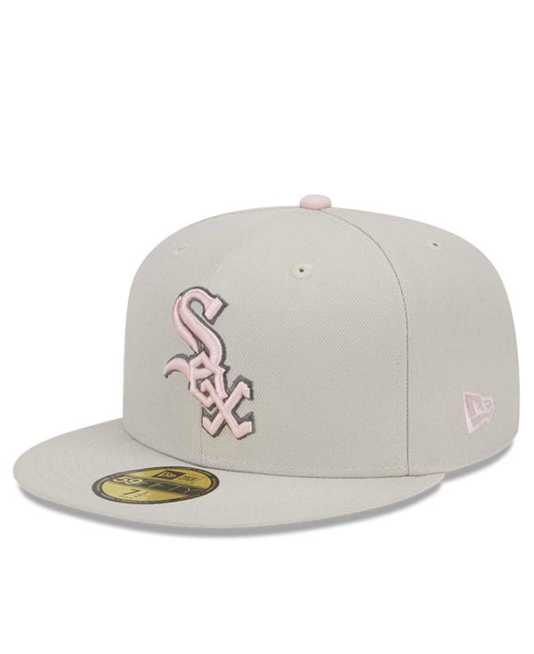Chicago White Sox 59FIFTY Mothers Day 23 Beige/Pink Fitted Hat - Side View
