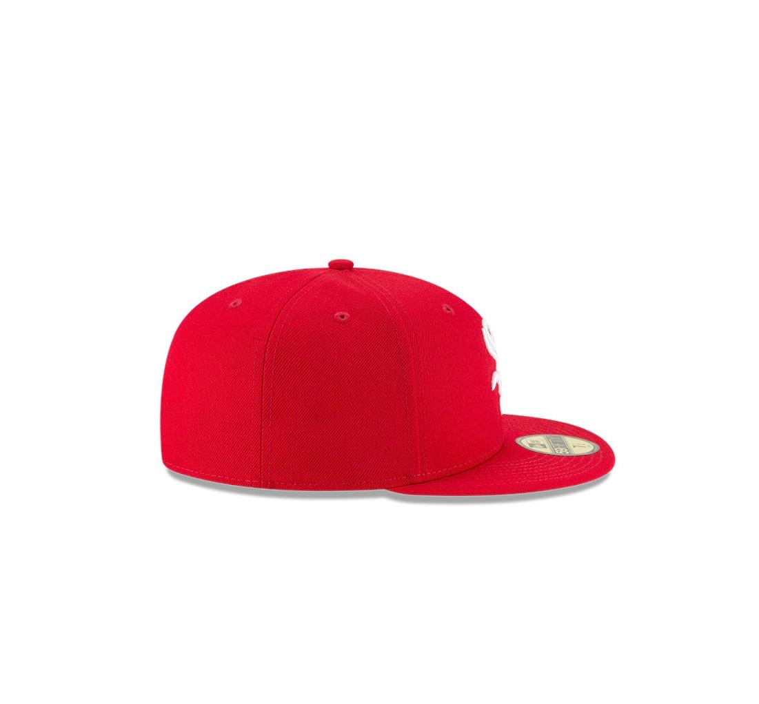 Chicago White Sox Scarlet Basic 59FIFTY Fitted Hat - RecetaSneakers