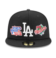 Los Angeles Dodgers 59FIFTY fitted hat with 1981 and 1988 World Series patches - RecetaSneakers