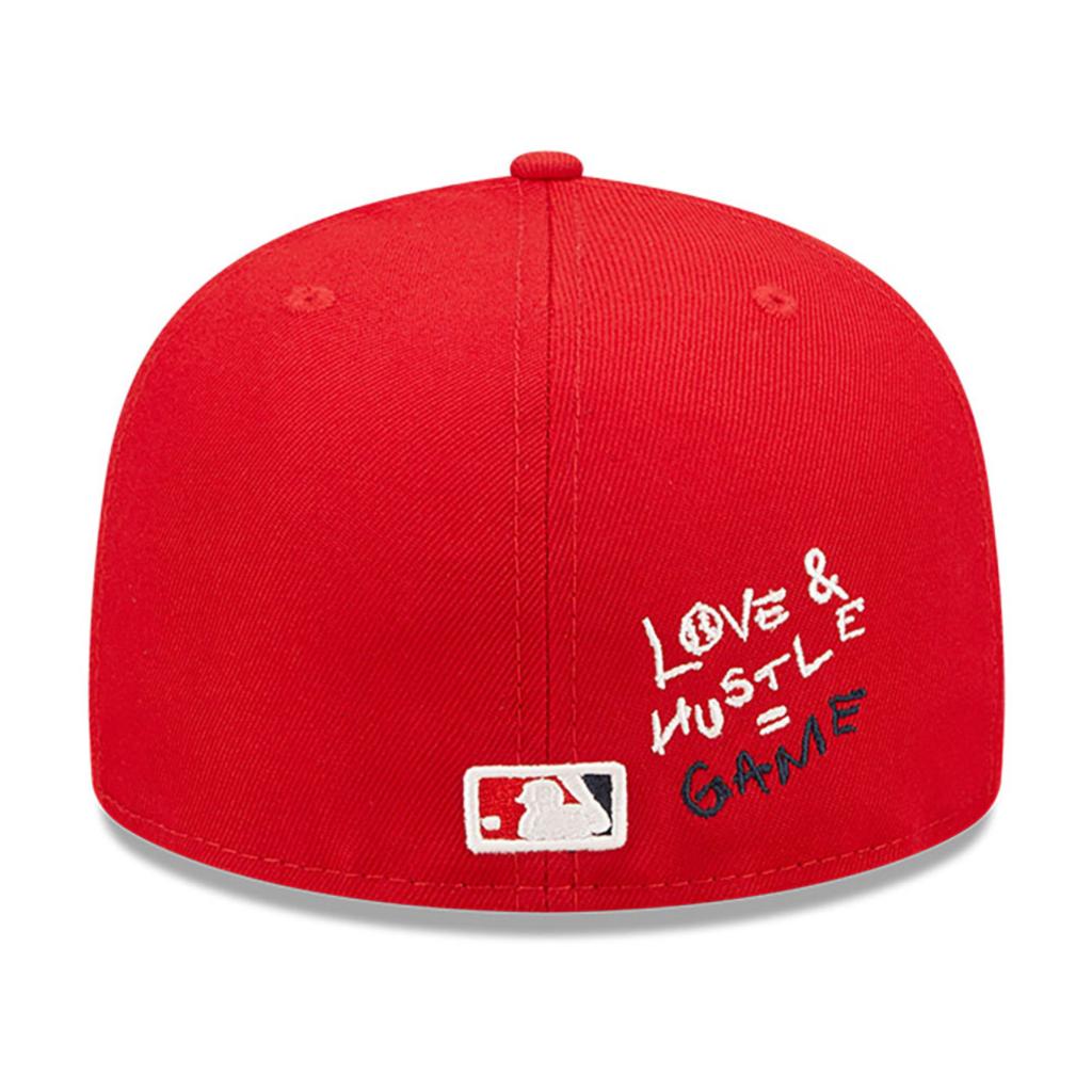 New Era 59FIFTY Los Angeles Dodgers Heart Red Fitted Cap - RecetaSneakers