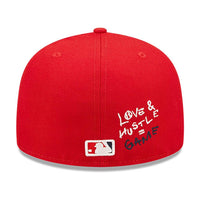 New Era 59FIFTY Los Angeles Dodgers Heart Red Fitted Cap - RecetaSneakers