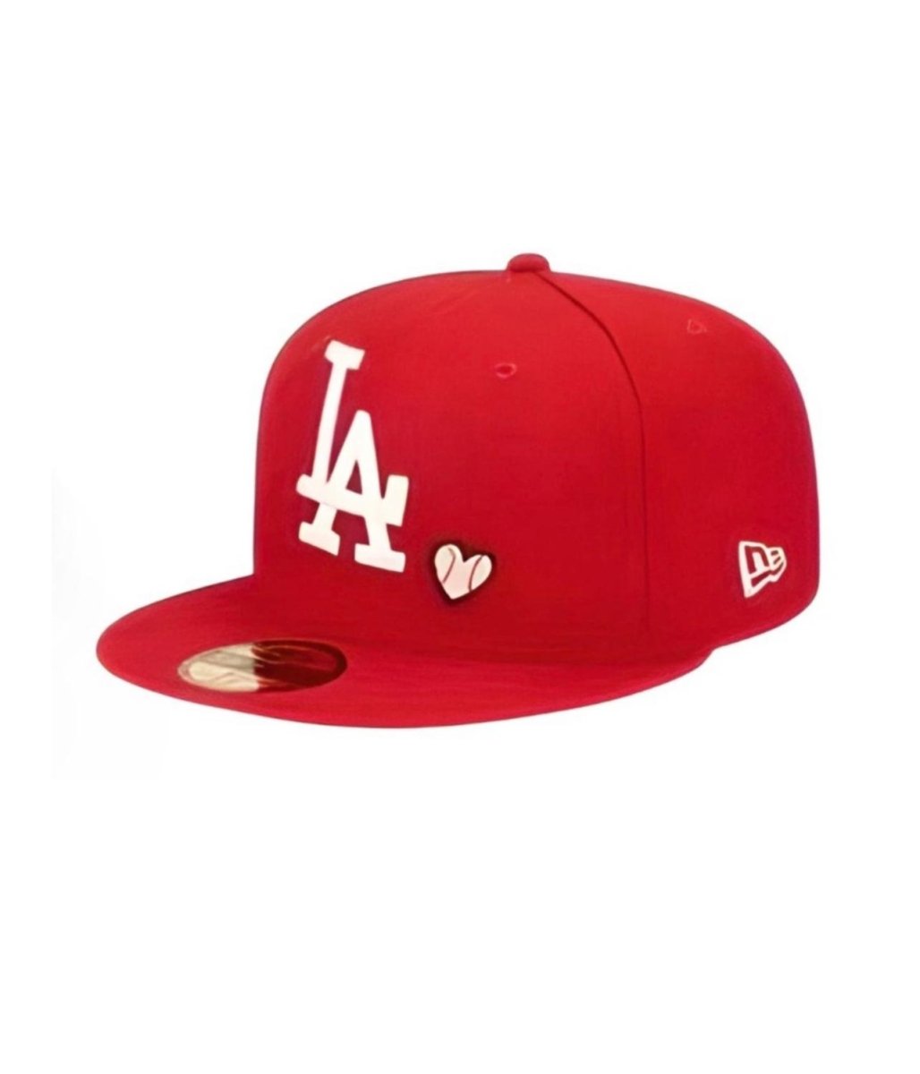 New Era 59FIFTY Los Angeles Dodgers Heart Red Fitted Cap - RecetaSneakers