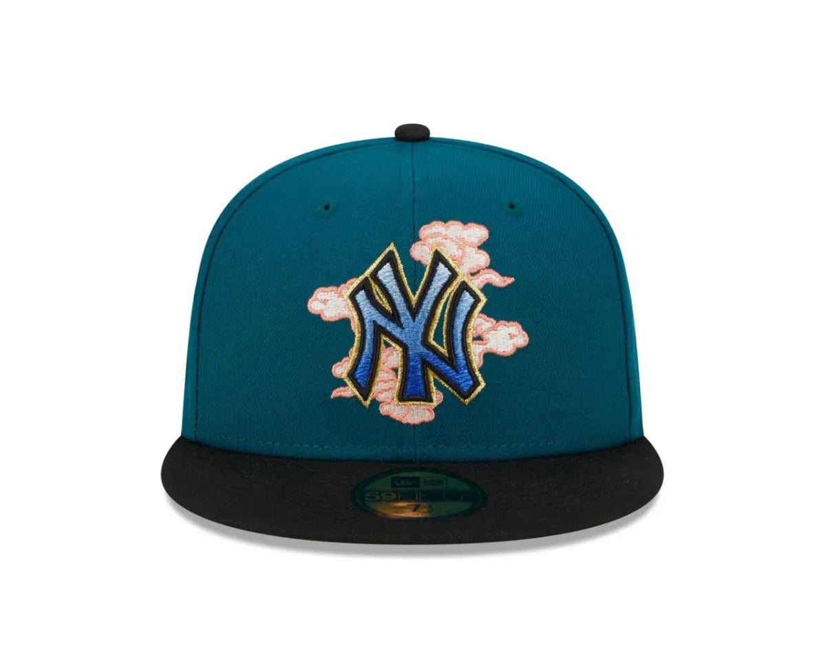 New York Yankees Cloud Spiral World Series 2000 Two Tone 59FIFTY Fitted Cap - RecetaSneakers