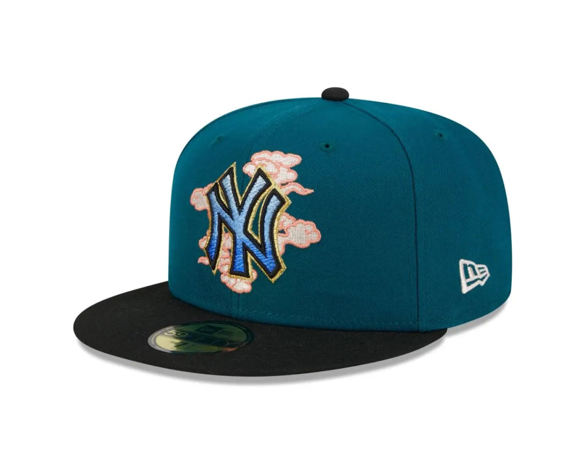 New York Yankees Cloud Spiral World Series 2000 Two Tone 59FIFTY Fitted Cap - RecetaSneakers
