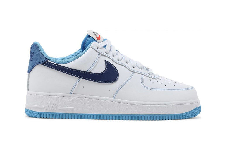 Nike Air Force 1 Low '07 First Use White University Blue - RecetaSneakers